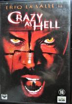 DVD HORROR/THRILLER- CRAZY AS HELL, Alle leeftijden, Ophalen of Verzenden, Zo goed als nieuw, Overige genres