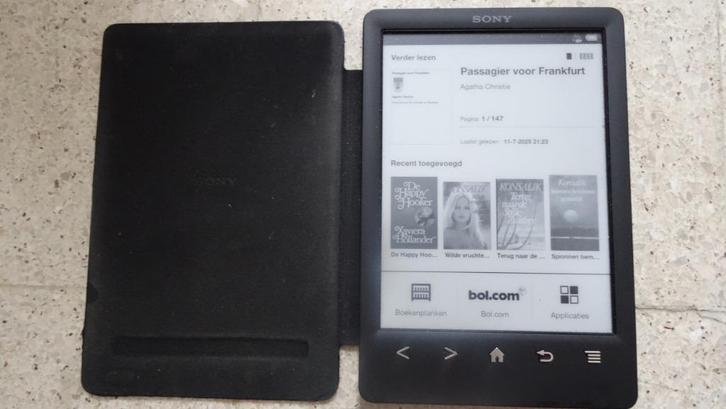 E-reader Sony PRS-T3 HD Wi-Fi Zwart ereader, Computers en Software, E-readers, Gebruikt, 6 inch of minder, Touchscreen, Wi-Fi