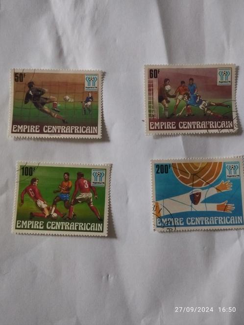 Timbres foot Centre Afrique, Timbres & Monnaies, Timbres | Timbres thématiques, Enlèvement ou Envoi