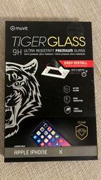 Muvit Tiger Glass screenprotector iPhone X – nieuw in verpak, Ophalen of Verzenden, Nieuw