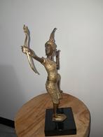 Beeld Thailand brons op sokkel, Antiquités & Art, Antiquités | Bronze & Cuivre, Bronze, Enlèvement