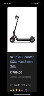Niu kick scooter max, Vélos & Vélomoteurs, Enlèvement ou Envoi, Comme neuf, Step électrique (E-scooter), Niu
