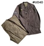 US WWII AAF/69th Division,ID'ed Class A Jacket&Wool Trousers, Verzamelen, Ophalen of Verzenden, Landmacht, Kleding of Schoenen