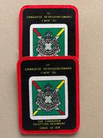 2 x Badge de la 12e Libération du Canada, du 11 au 11 mars 1, Collections, Emblème ou Badge, Armée de terre, Enlèvement ou Envoi