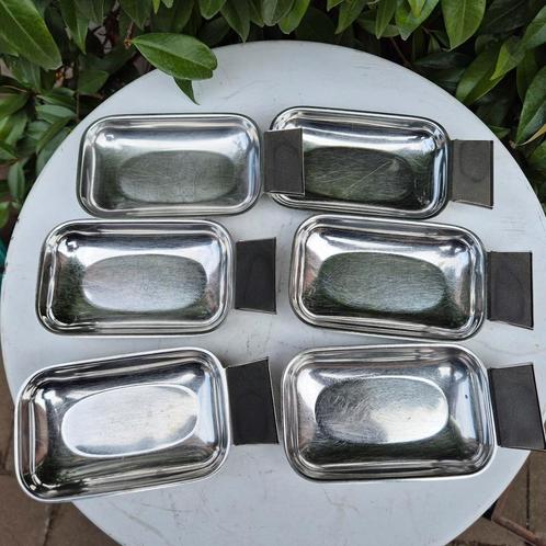 Alessi inox schaaltjes 6, Antiek en Kunst, Antiek | Schalen, Ophalen of Verzenden