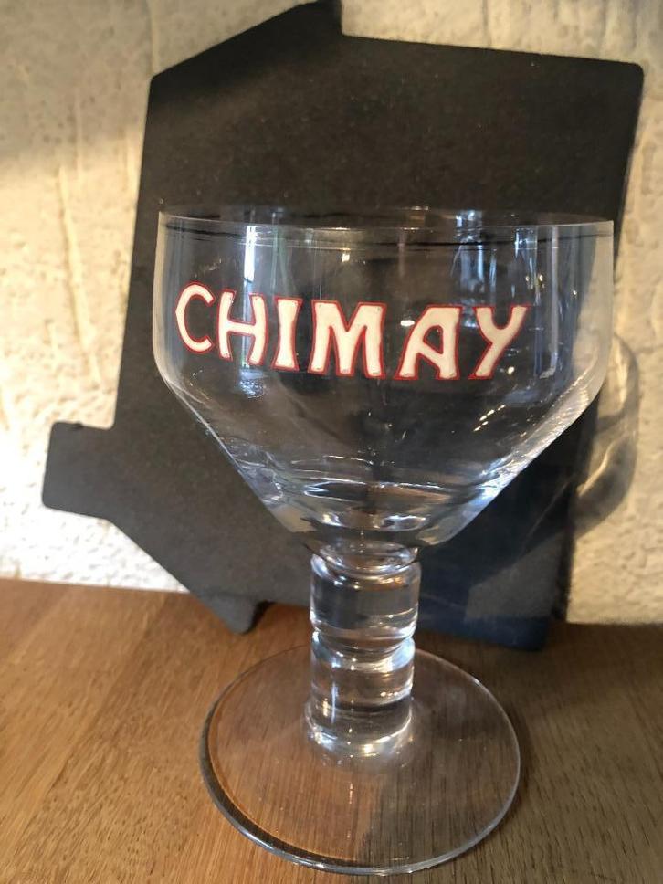 CHIMAY glas emaille, Verzamelen, Biermerken, Gebruikt, Glas of Glazen, Overige merken, Ophalen of Verzenden