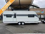 Hobby Prestige 620 CL 2024 BLACKLINE ACTIE, Caravans en Kamperen, Caravans, Rondzit, Hobby, Bedrijf, 6 tot 7 meter