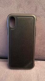 Coque iPhone X/XS cuir noir (X-Doria), Télécoms, Façade ou Cover, Utilisé, IPhone XS