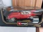 Bburago Jaguar E Cabriolet rouge 1961, Hobby & Loisirs créatifs, Enlèvement ou Envoi