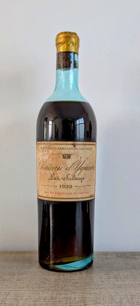 Château d'Yquem 1939, Collections, Vins, Neuf, Vin blanc, France, Pleine, Enlèvement ou Envoi