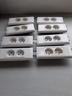 tweevoudig stopcontact voor kabelgoot, Ophalen, Gebruikt, Stopcontact