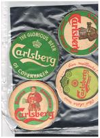 VIEUX SOUS-VERRES À BIÈRE CARLSBERG, Envoi, Utilisé, Sous-bock