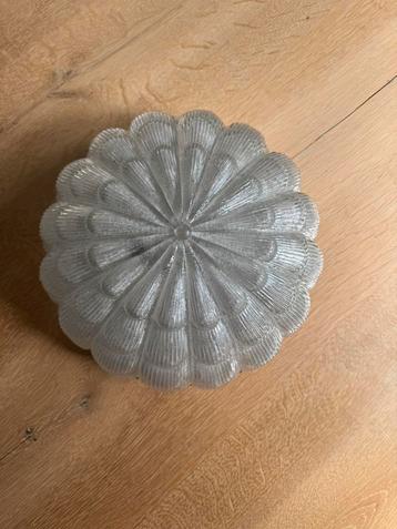 Vintage plafondlamp, Enlèvement ou Envoi, Verre