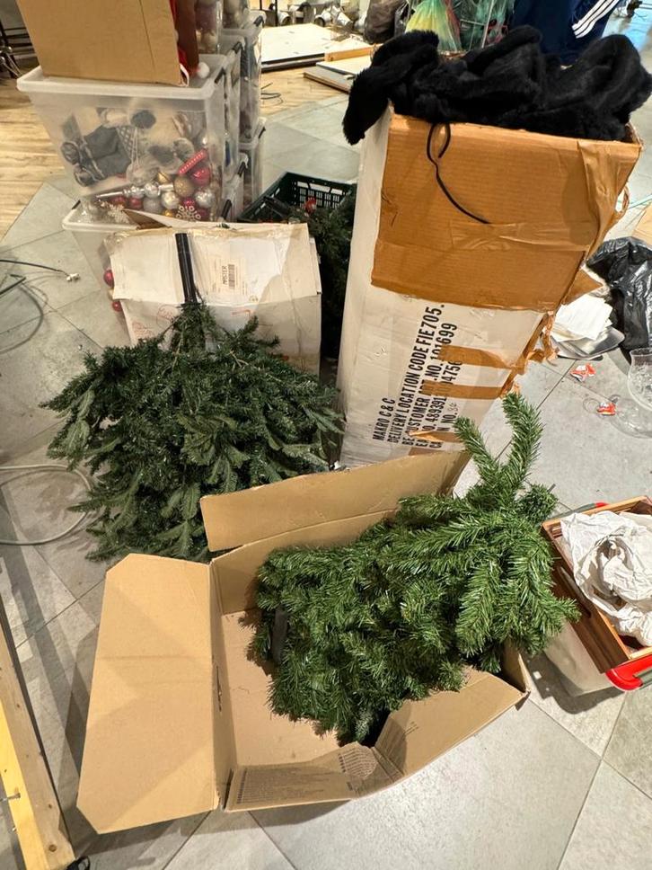 Grote partij kerstspullen & decoratie, Huis en Inrichting, Woonaccessoires | Kunstplanten en Kunstbloemen, Zo goed als nieuw, Ophalen