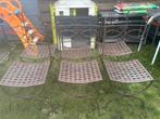 6 Chaise en fer forgé avec 1 tabouret, Chaise, Utilisé, Autres matériaux, Sets de jardin