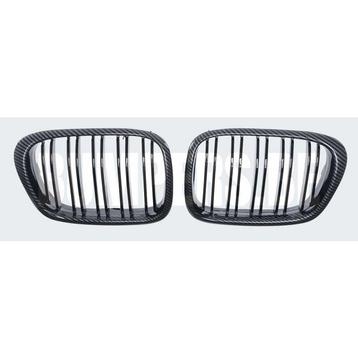 Grill Carbon-Look Dubbel-Bar Niergrille BMW 5 Serie E39 (199 beschikbaar voor biedingen