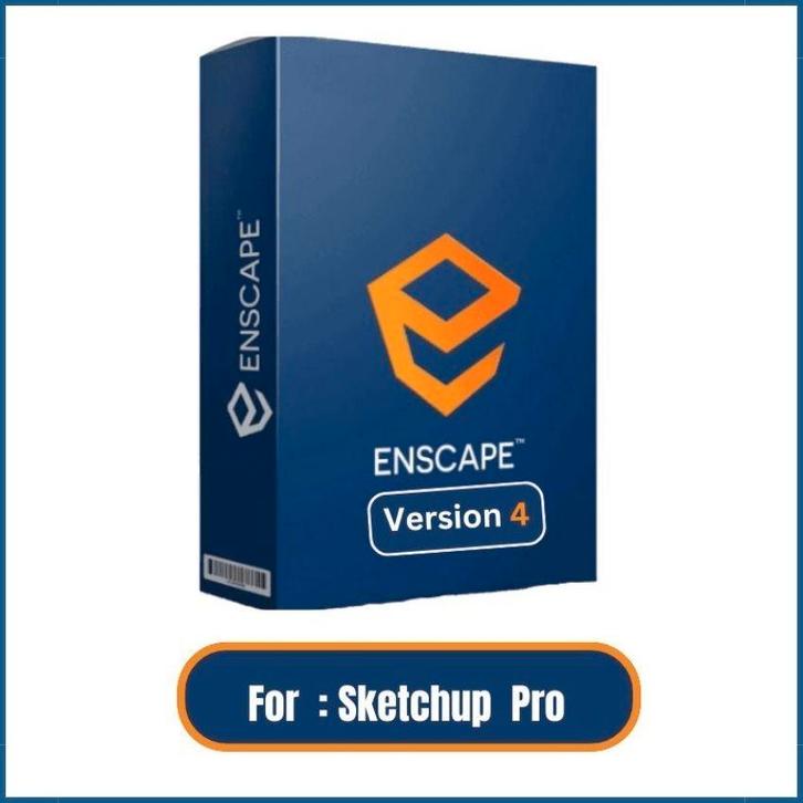 Enscape v 4 voor SketchUp Pro,Rhinoceros 3D,Archicad, Computers en Software, Ontwerp- en Bewerkingssoftware, Nieuw, MacOS, Windows
