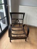 Fauteuil in rotan met kussen, Ophalen, Zo goed als nieuw, Stof