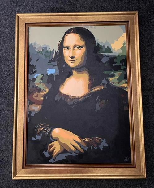 Mona Lisa portret schilderij, Antiek en Kunst, Kunst | Schilderijen | Klassiek, Ophalen of Verzenden