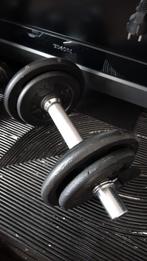 Gewichten/fitnesstoestellen voor thuis, Sport en Fitness, Fitnessmaterialen, Ophalen, Gebruikt, Halterset