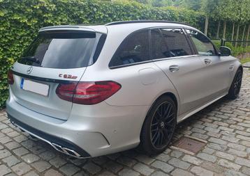 Mercedes C63S AMG 4.0i 510cv BI-TURBO mat freins ceramiques, Autos, Cuir, Argent ou Gris, Achat, 375 kW