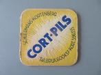 oud bierviltje CORT - PILS Schuermans Kortenberg, Verzamelen, Verzenden, Zo goed als nieuw, Viltje(s), Overige merken
