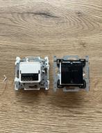 Niko 2x geconnecteerde enkele schakelaar, Doe-het-zelf en Bouw, Elektriciteit en Kabels, Ophalen, Zo goed als nieuw, Schakelaar