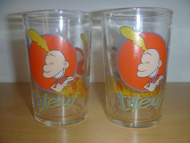 verres Titeuf, Collections, Verres & Petits Verres, Utilisé, Verre à eau, Enlèvement