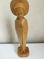 Figurine Nonne Religieuse en bois - vintage, Enlèvement ou Envoi