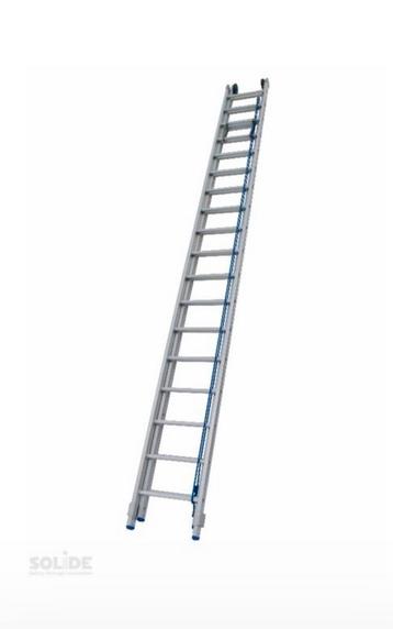 Solide e 2x22 aluminium touwladder 10,5 meter werkhoogte beschikbaar voor biedingen