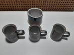 3 tasses + sucrier en céramique, Enlèvement, Comme neuf, Céramique, Tasse(s) et/ou soucoupe(s)