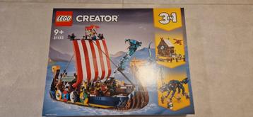 Lego Creator 31132 3in1 Viking Ship and Serpent