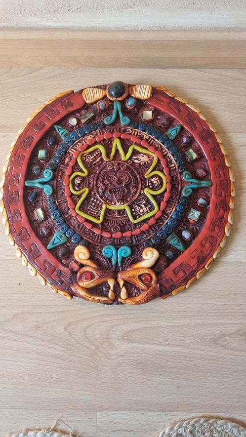 Volkeramische kalenderplaat uit Mexico yucatan Maya's, Antiek en Kunst, Kunst | Niet-Westerse kunst, Ophalen of Verzenden