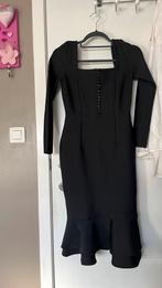 Feest jurk zwart, Kleding | Dames, Ophalen of Verzenden, Maat 36 (S), Zwart