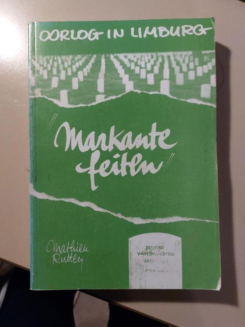 Markante feiten in Limburg, Boeken, Oorlog en Militair, Gelezen, Landmacht, Tweede Wereldoorlog, Ophalen of Verzenden