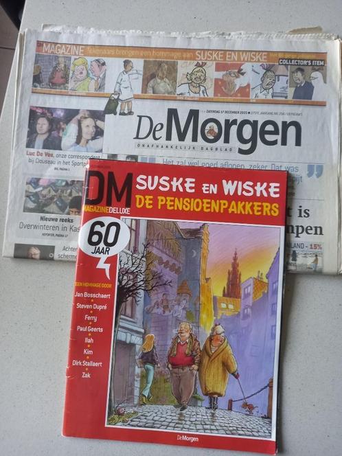 Suske en Wiske 60 jaar De Morgen 17/12/2005, Verzamelen, Stripfiguren, Gebruikt, Suske en Wiske, Ophalen of Verzenden