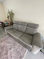 Lederen zetel met 2 relaxdelen, Huis en Inrichting, Ophalen, Zo goed als nieuw