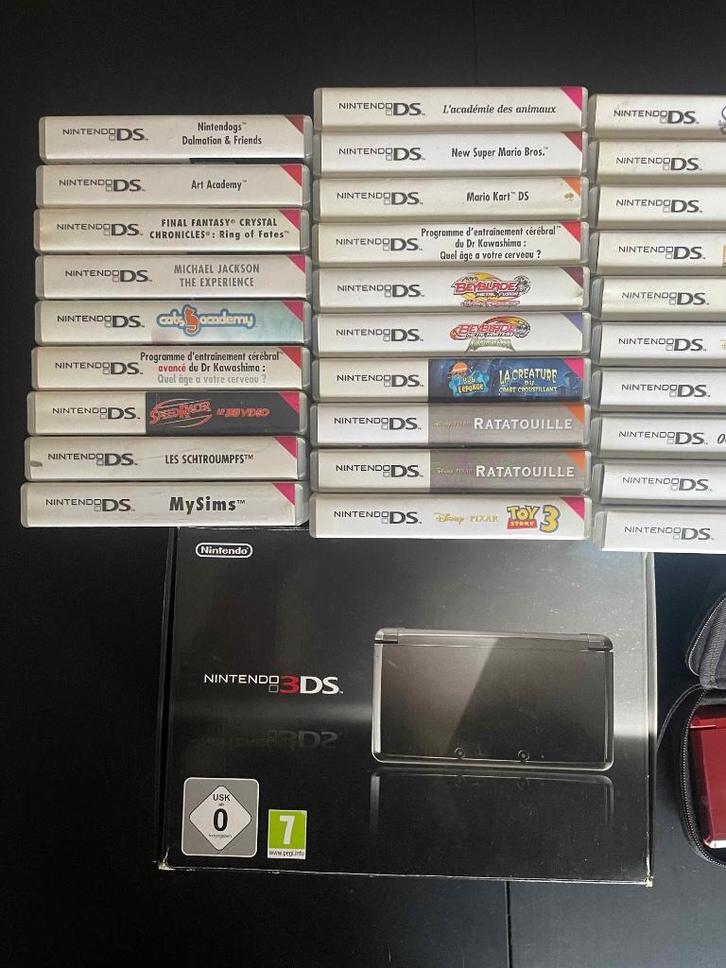 Nintendo 3DS - Console & Games 3DS/DS, Games en Spelcomputers, Spelcomputers | Nintendo 2DS en 3DS, Gebruikt, 3DS, Zwart, Met games