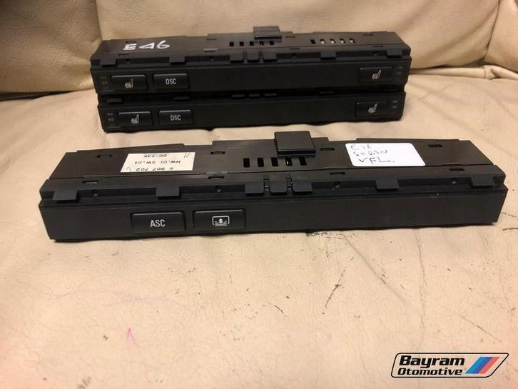 Bmw E46 knoppenbalk stoelverwarming elektr rollo 3-serie m3, Autos : Pièces & Accessoires, Tableau de bord & Interrupteurs, BMW