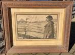 Lithographie le borain de André blandin, Antiek en Kunst, Kunst | Litho's en Zeefdrukken, Ophalen of Verzenden