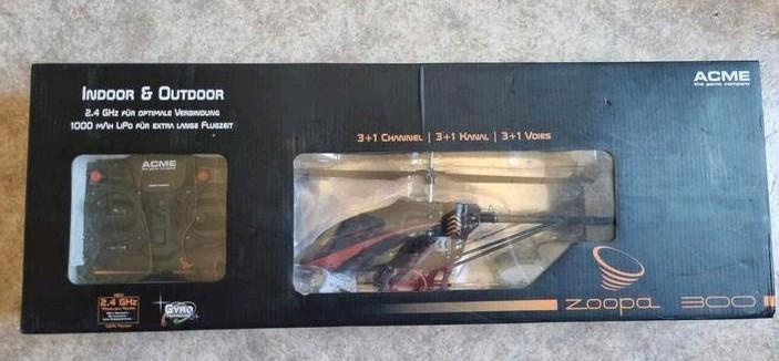 Acme Zoopla 300 rc helicopter, Hobby en Vrije tijd, Modelbouw | Radiografisch | Helikopters en Quadcopters, Zo goed als nieuw