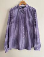 Tommy Hilfiger overhemdblouse, paars-wit gestreept, maat XL, Verzenden, Paars, Tommy Hilfiger, Zo goed als nieuw