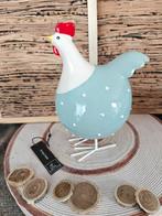 J Line -Poule Céramique Pates Métal Bleu Blanc, Enlèvement ou Envoi, Neuf