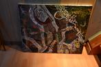 abstracte schilderij op doek, Antiek en Kunst, Ophalen