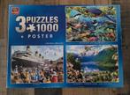 King Puzzels 3 x 1000 stuks, Hobby en Vrije tijd, Ophalen of Verzenden, Zo goed als nieuw