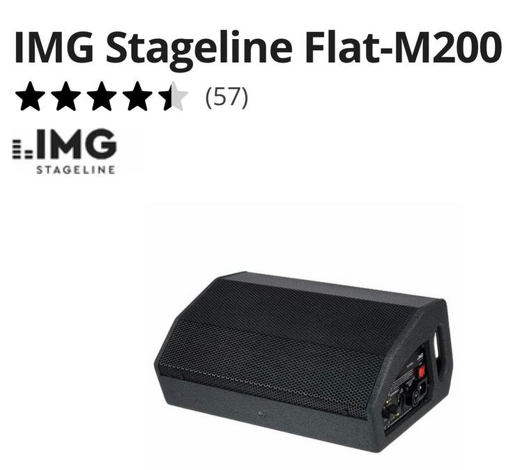 Img Stage line monitor met Img bag, Musique & Instruments, Amplis | Clavier, Moniteur & Sono, Comme neuf, Enlèvement