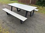 Picknicktafel aluminium met grijze polywood, Tuin en Terras, Ophalen, Zo goed als nieuw, Aluminium