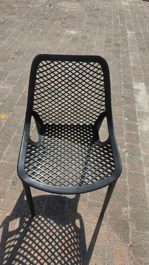 Moderne zwarte stoel 'BLOW' uit kunstof, Huis en Inrichting, Stoelen, Ophalen