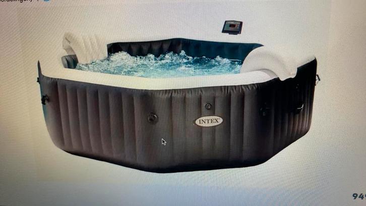 INTEX PureSpa Jet & Bubble Deluxe 4P, Tuin en Terras, Bubbelbaden en Hottubs, Zo goed als nieuw, Ophalen