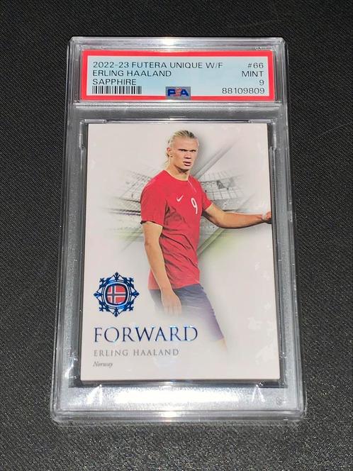 2022-2023 Futera Unique W/F Erling Haaland /20 PSA 9 card, Hobby & Loisirs créatifs, Autocollants & Images, Comme neuf